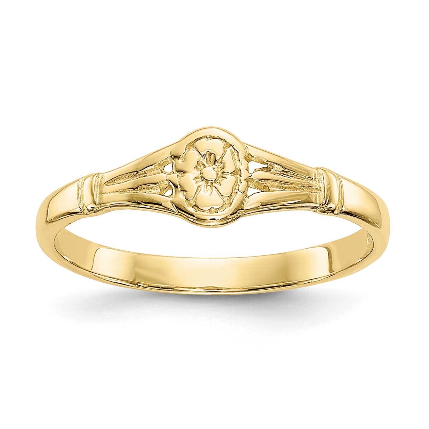 Oval Child&#39;s Ring 10k Gold Polished 10K5792