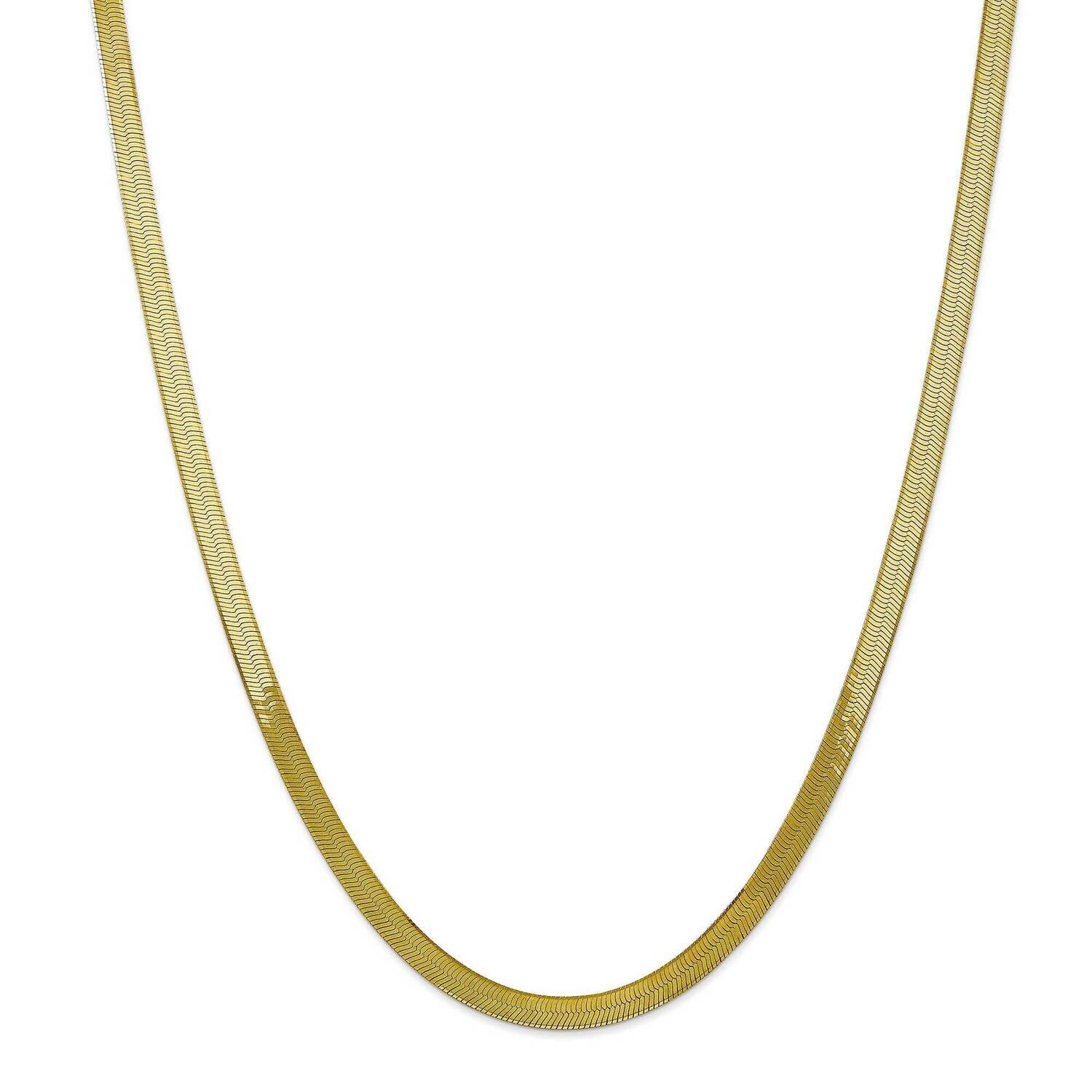 5mm Silky Herringbone Chain 22 Inch 10k Gold 10SK050-22