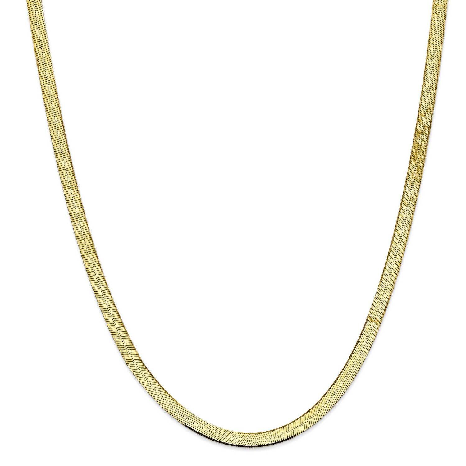 5.5mm Silky Herringbone Chain 22 Inch 10k Gold 10SK055-22