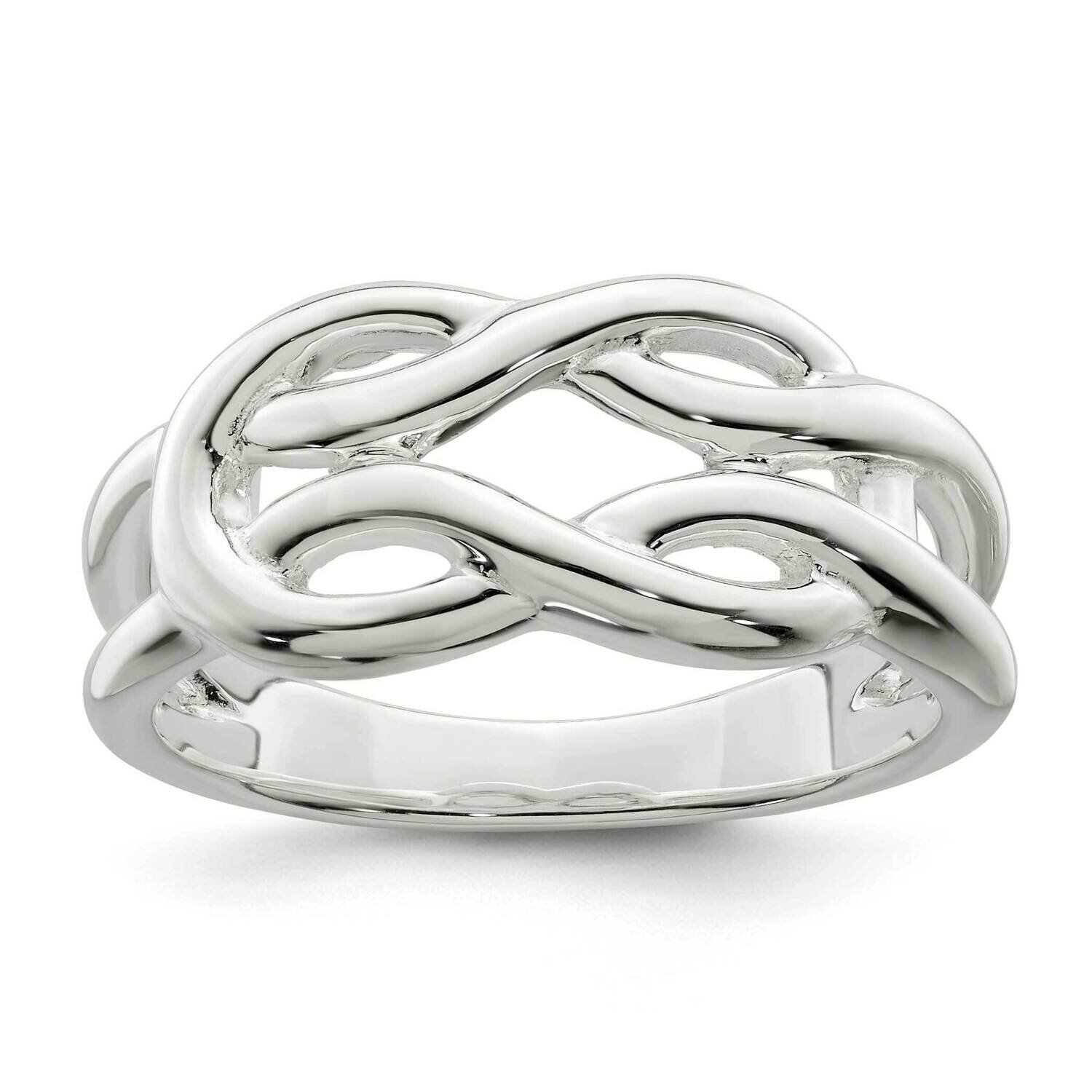 Celtic Knot Ring Sterling Silver Polished QR7230, MPN: QR7230,