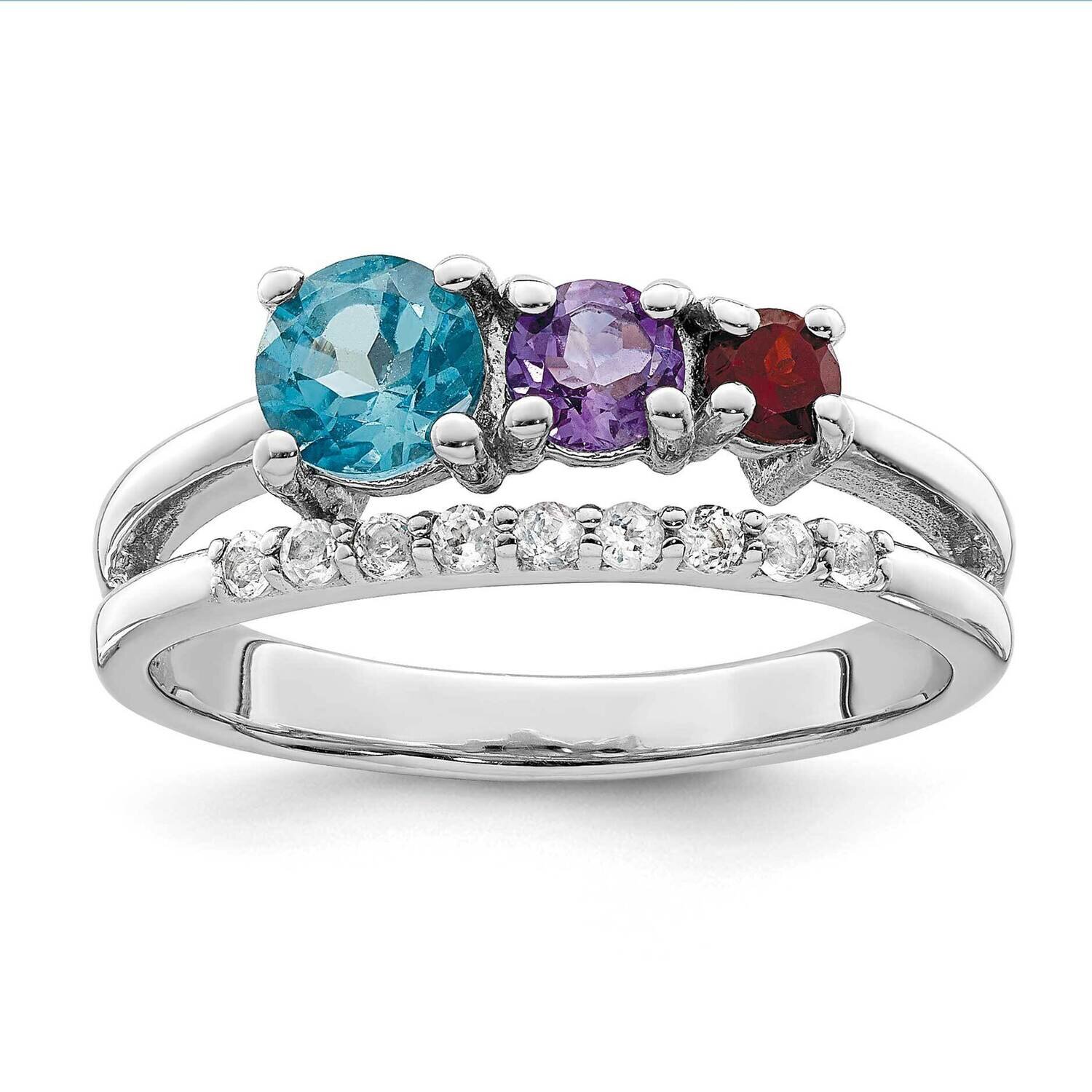 1.02T.W. Lsbt Am Ga Wt Ring Sterling Silver Rhodium-Plated QR7417RB, MPN: QR7417RB, 191101562198