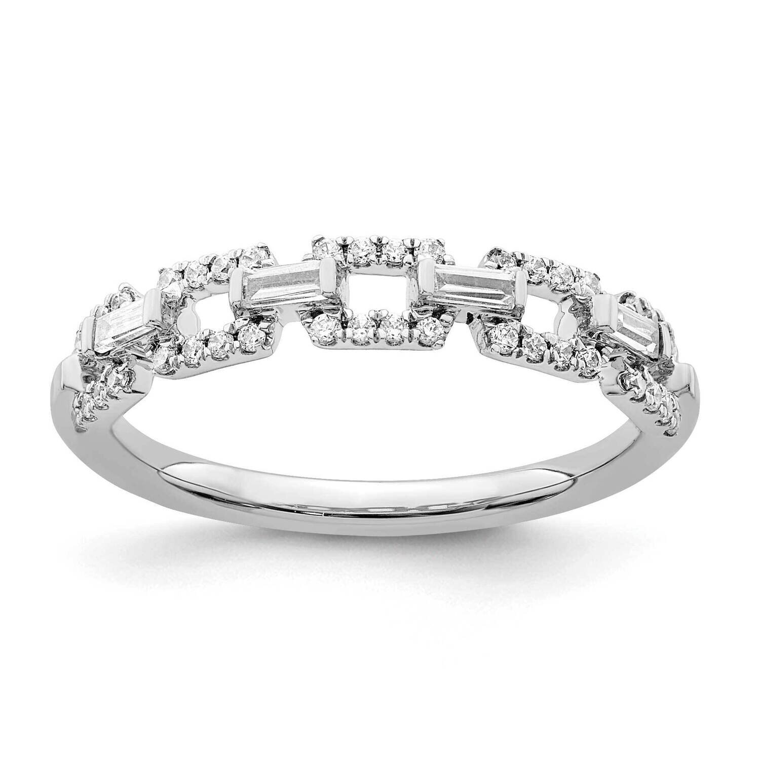 Squares Diamond Ring 14k White Gold Polished RM8426-022-WA, MPN: RM8426-022-WA,