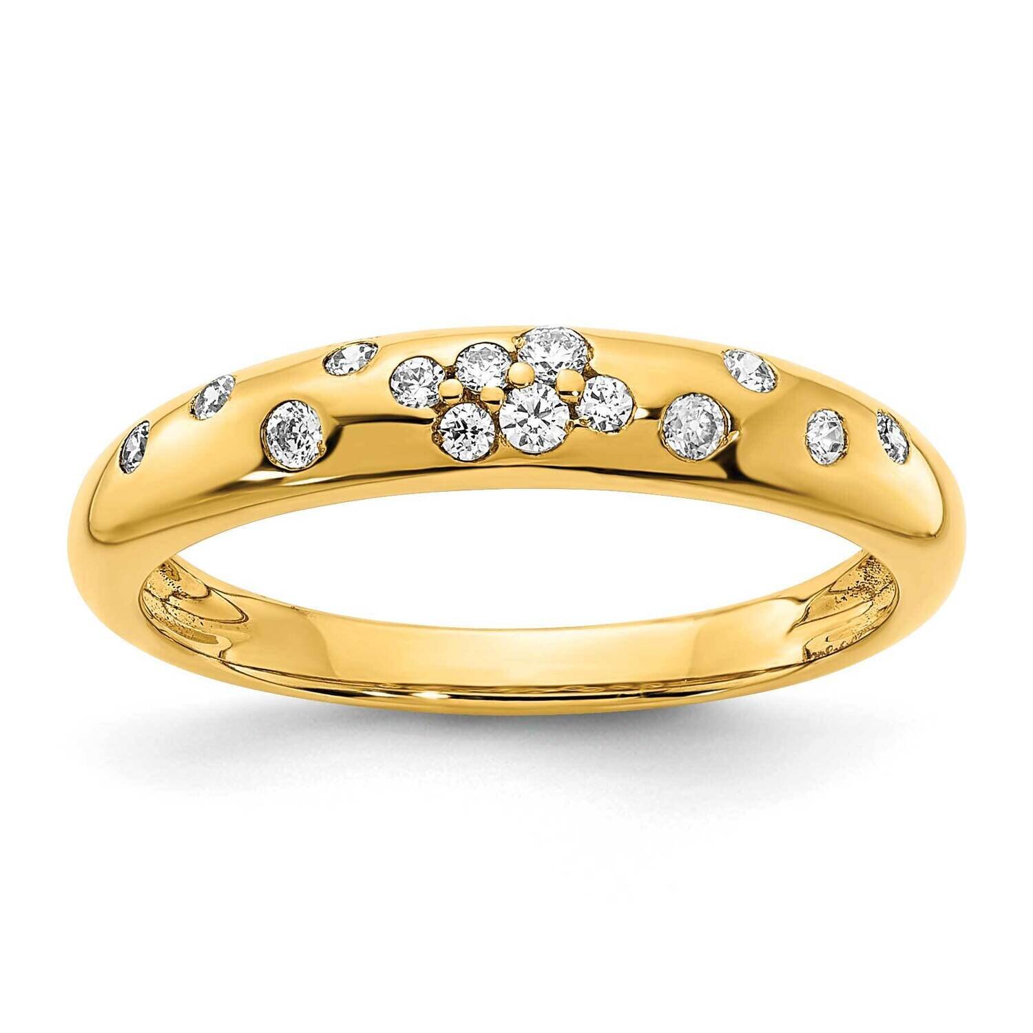Diamond Sprinkle Ring 14k Gold Polished RM8443-016-YA