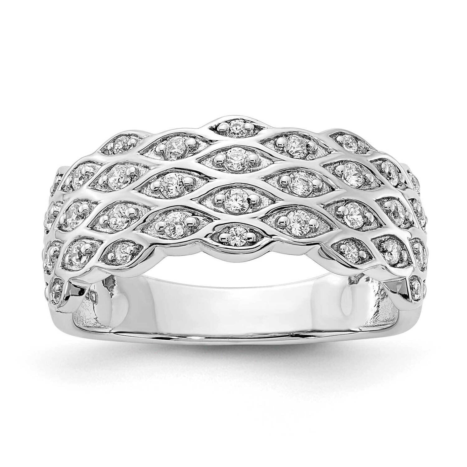 Fancy Diamond Ring 14k White Gold Polished RM8445-033-WA, MPN: RM8445-033-WA,