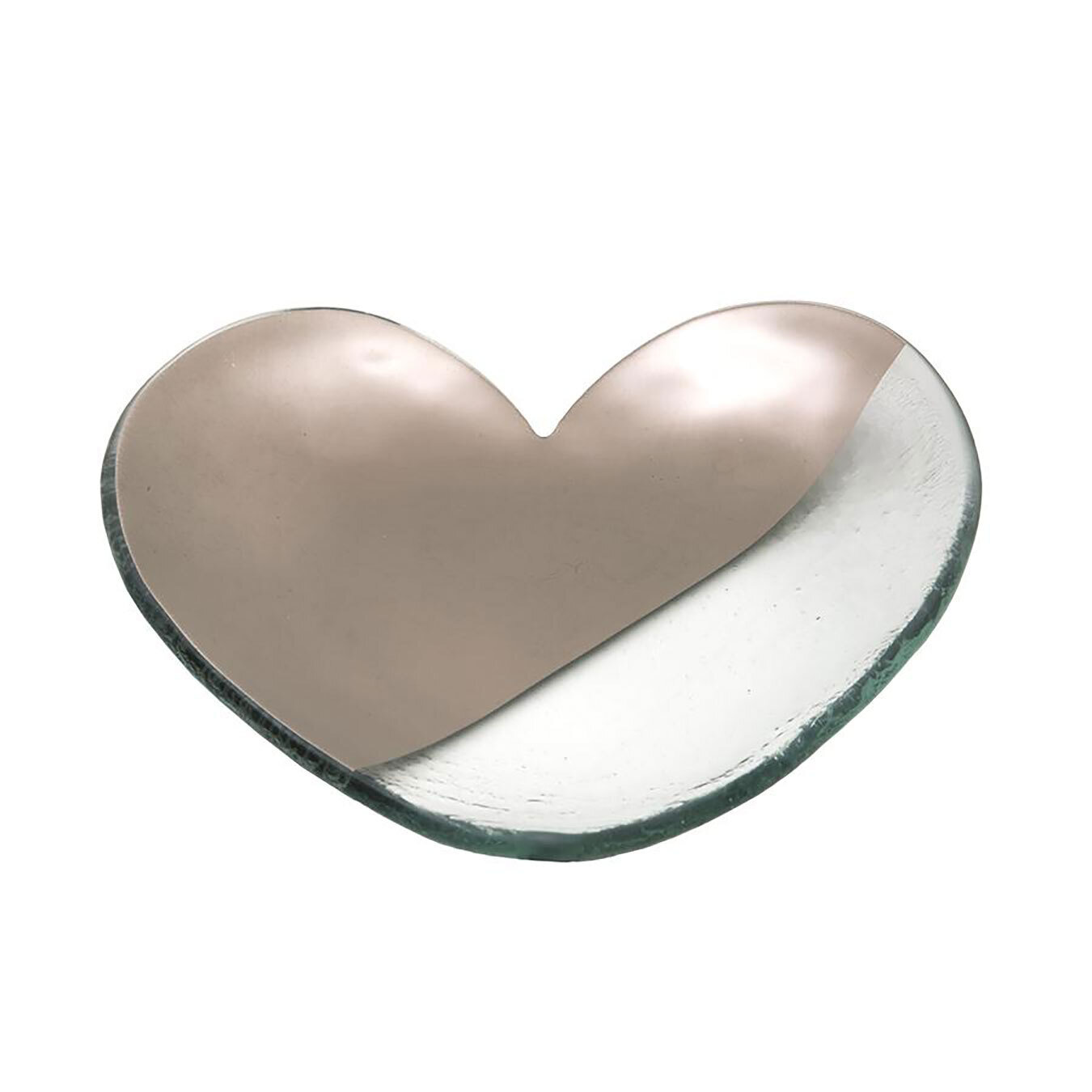 Annieglass Mod Heart Plate Platinum MD200P