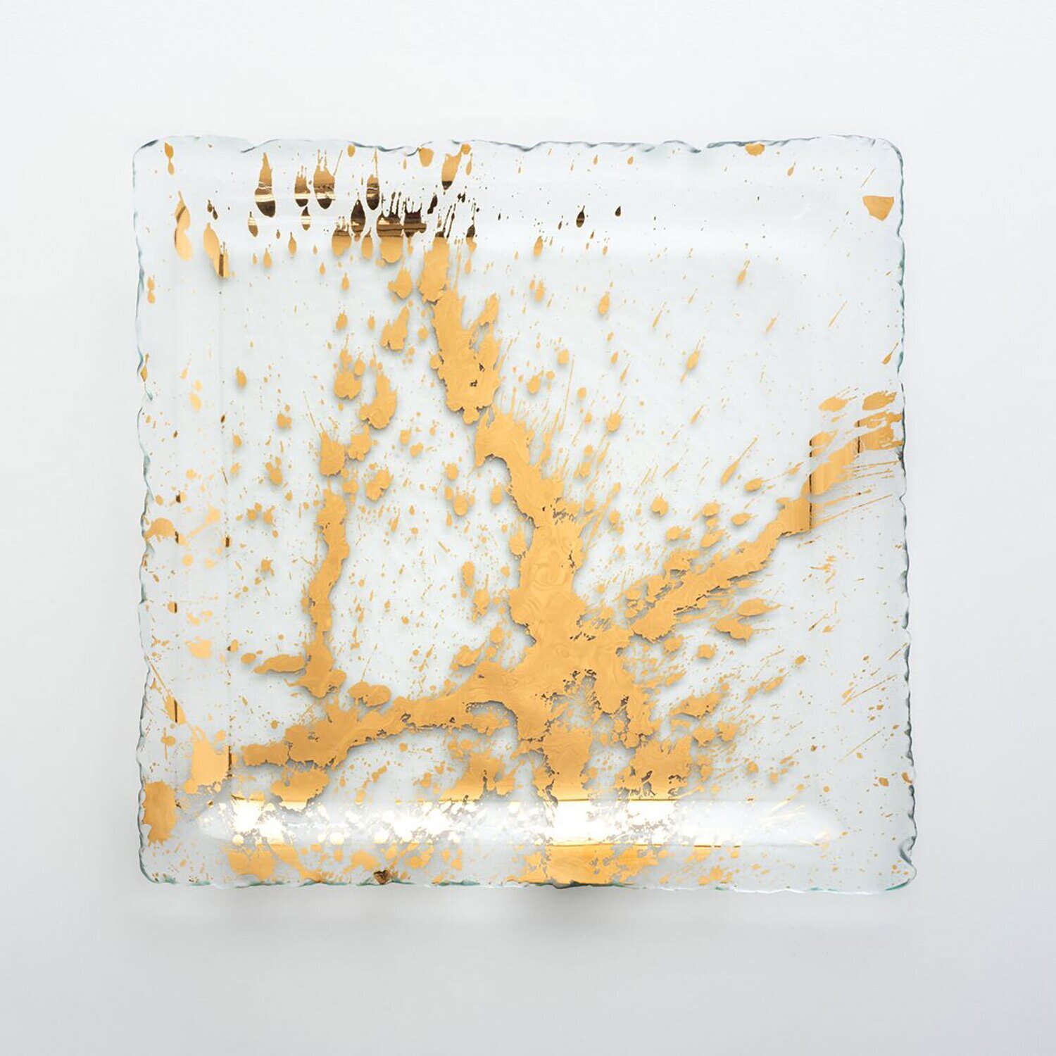 Annieglass Jaxson Square Tray Gold JX203G, MPN: JX203G, UPC:
