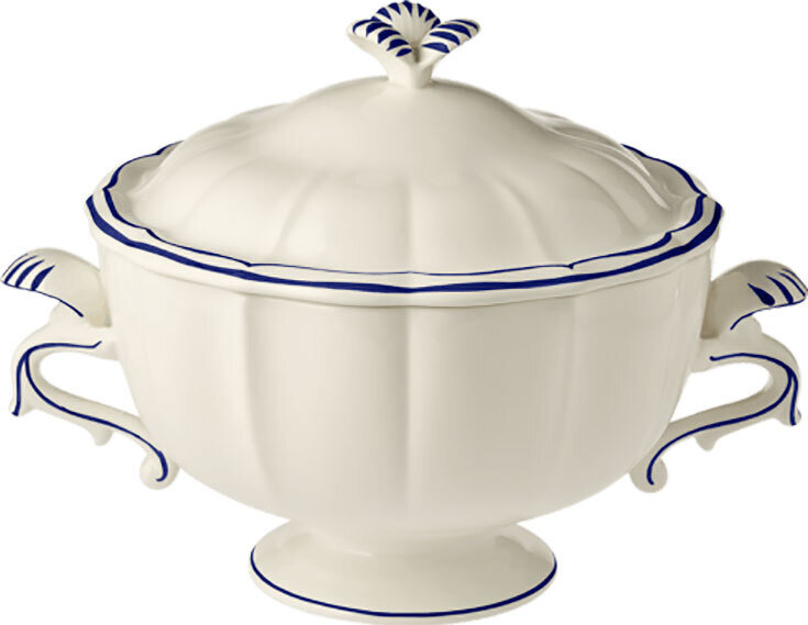 Gien Filet Cobalt Soup Tureen 1541CSOU22, MPN: 1541CSOU22, 3660838021010