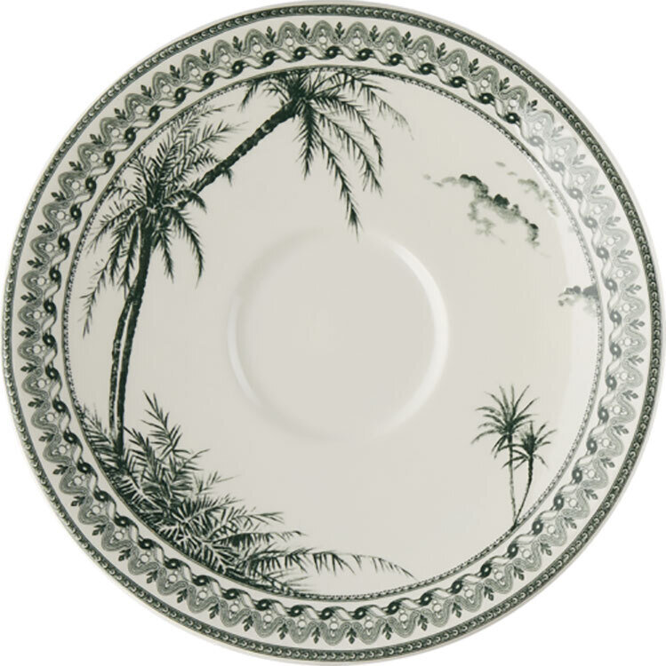 Gien Les Depareillees Green Tea Saucer 1841STHE01, MPN: 1841STHE01, 3660838021881