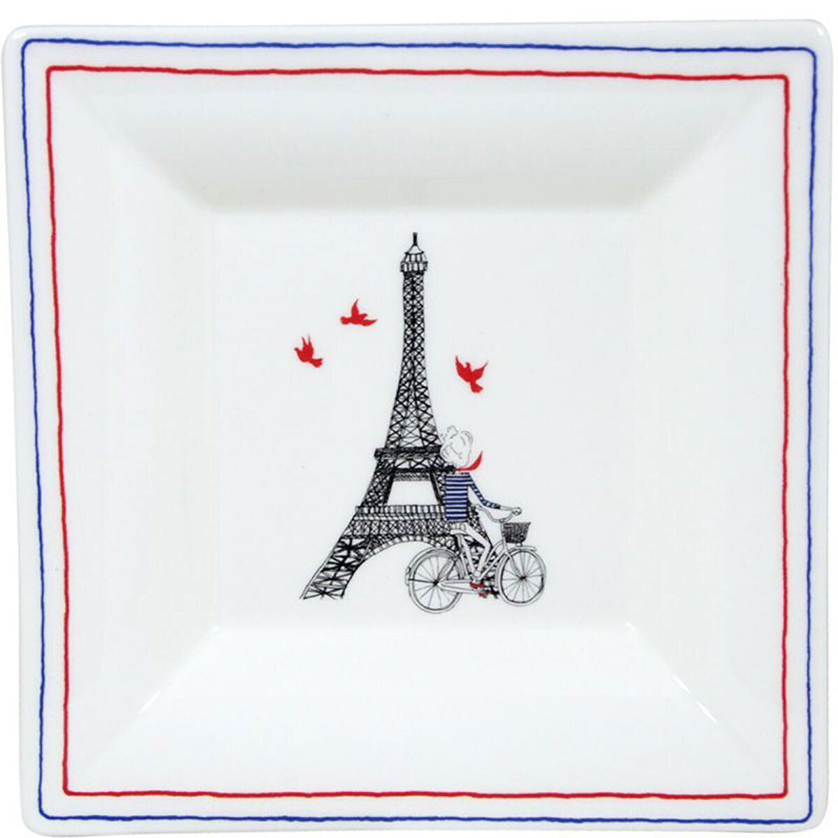 Gien Ca C'Est Paris ! Large Square Candy Tray 1826CCEC01