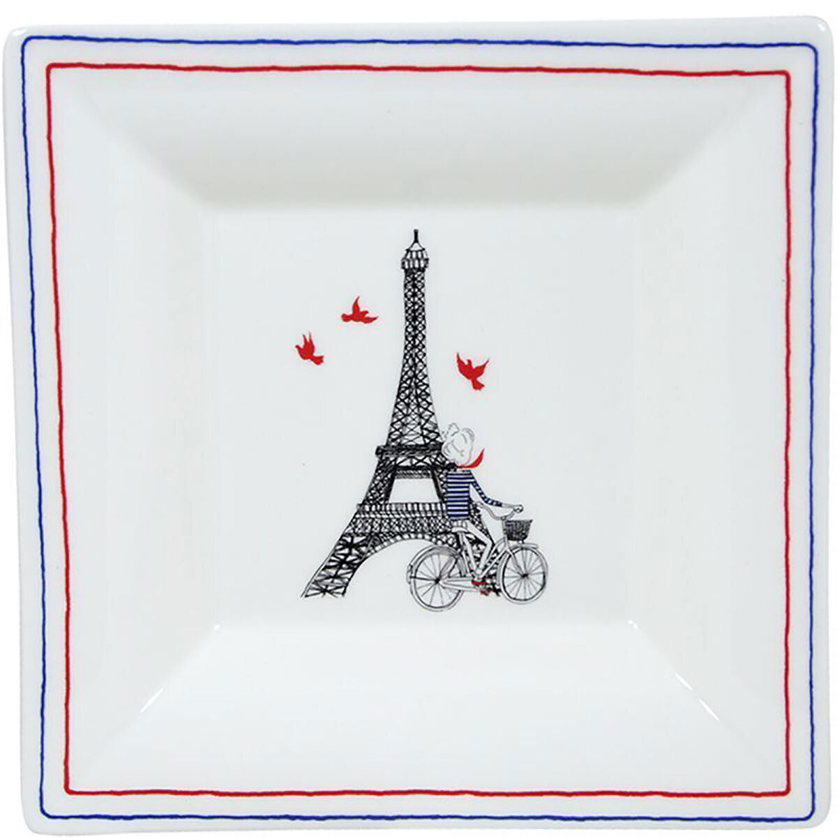 Gien Ca C'Est Paris ! Square Candy Tray Xl 1826C1XL01