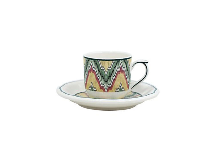 Gien Dominote Espresso Cups &amp; Saucers 18442PC326