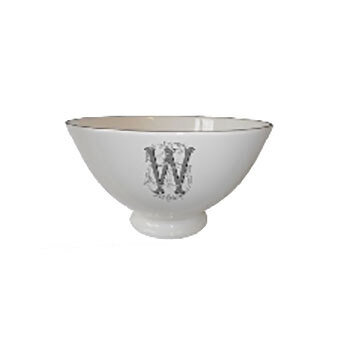 Gien Filet Blue Monogram Bowl Large W 1710C01W80, MPN: 1710C01W80, 3660838015637