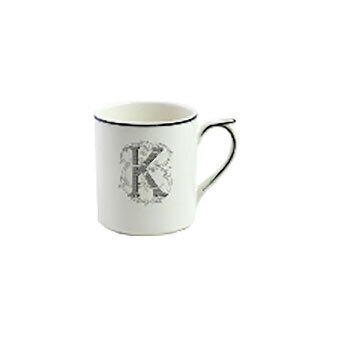 Gien Filet Blue Monogram Mug Large K 1710CMXK48, MPN: 1710CMXK48, 3660838015910