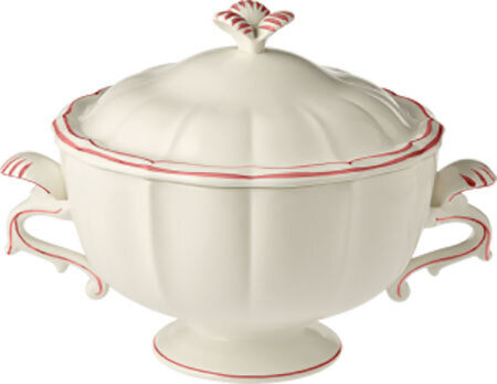 Gien Filet Coral Soup Tureen 1839CSOU22, MPN: 1839CSOU22, 3660838017136