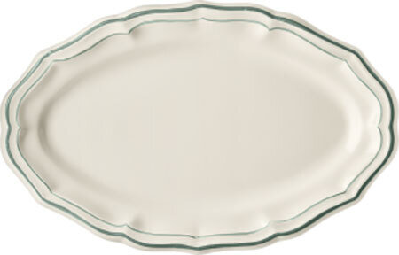 Gien Filet Celadon Oval Platter 1836COV622
