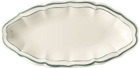 Gien Filet Celadon Pickle Dish 1836CRAV22, MPN: 1836CRAV22, 840769023427