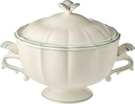 Gien Filet Celadon Soup Tureen 1836CSOU22, MPN: 1836CSOU22, 840769021980