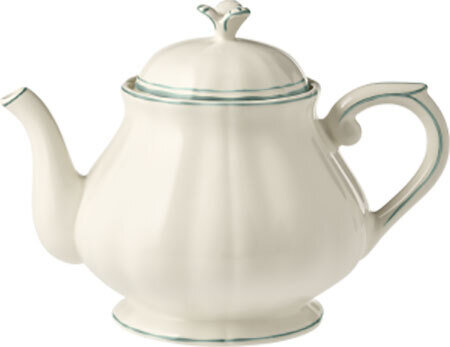 Gien Filet Celadon Teapot 1836CTH248