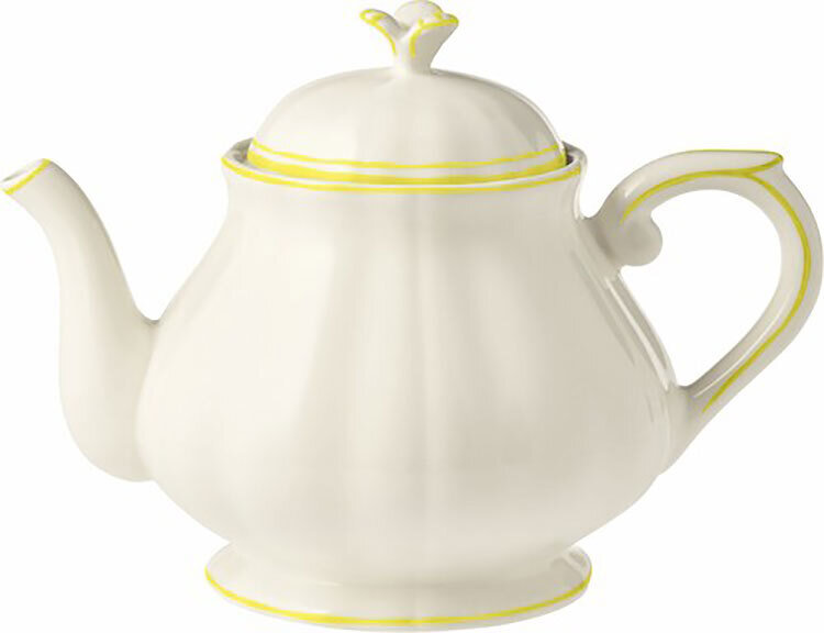 Gien Filet Citron Teapot 1833CTH248