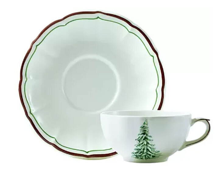 Gien Filet Noel Breakfast Cup 1731TDEJ26, MPN: 1731TDEJ26, 840769106090