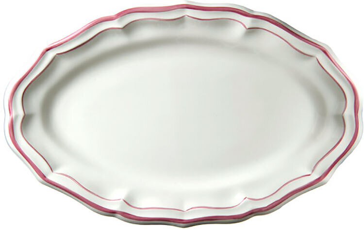 Gien Filet Pivoine Oval Platter 1831COV622