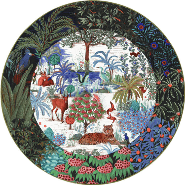 Gien Le Jardin Du Palais Cake Platter 1853BPGB03, MPN: 1853BPGB03, 3660838014227