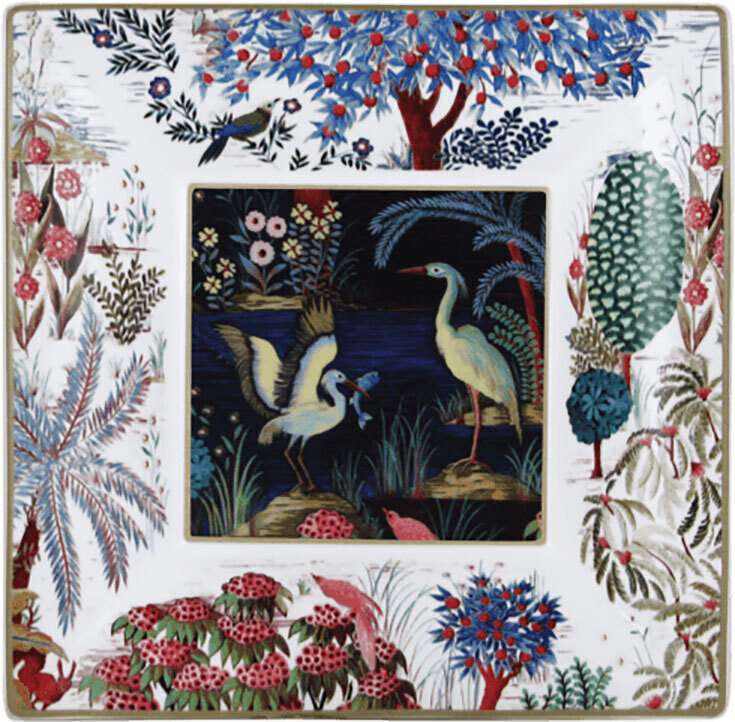 Gien Le Jardin Du Palais Large Square Candy Tray 1853CCEC01, MPN: 1853CCEC01, 3660838014517