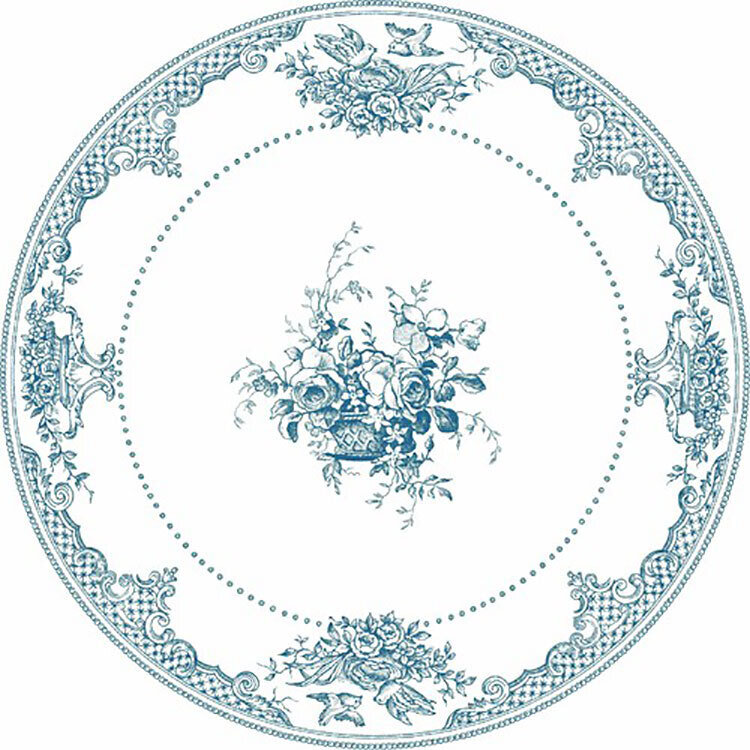 Gien Les Depareillees Blue Dinner Plate Fleurs 1849AME126, MPN: 1849AME126, 3660838011301