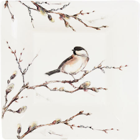 Gien Les Oiseaux De La Foret Large Square Candy Tray 1854CCEC01, MPN: 1854CCEC01, 3660838019826