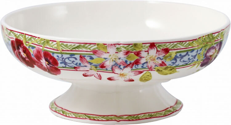 Gien Millefleurs Footed Fruit Bowl 1643CCO148, MPN: 1643CCO148, 840769057576