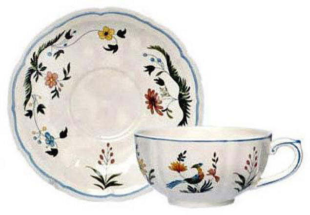 Gien Oiseaux De Paradis Breakfast Saucer 0111SDEJ22, MPN: 0111SDEJ22, 840769002460