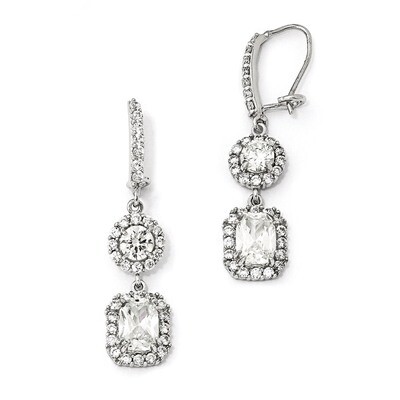 Cheryl M Kidney Wire Earrings Sterling Silver Cubic Zirconia QCM159, MPN: QCM159, 886774011790