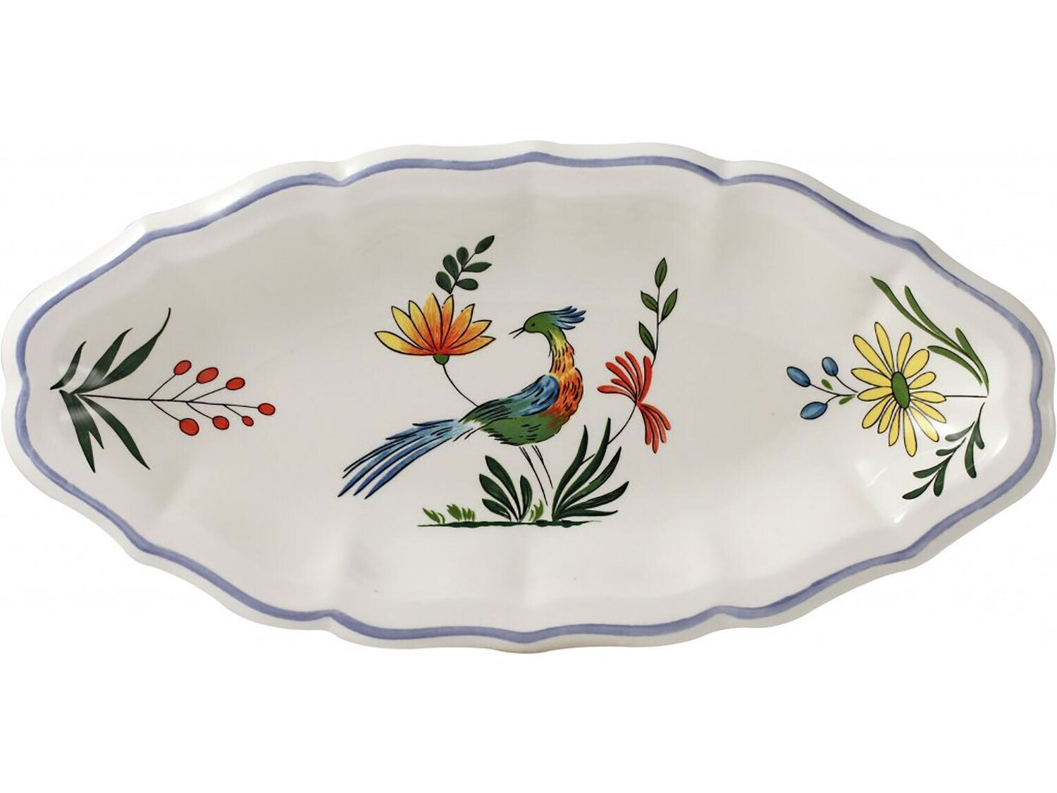 Gien Oiseaux De Paradis Pickle Dish 0111CRAV22, MPN: 0111CRAV22, 840769001722