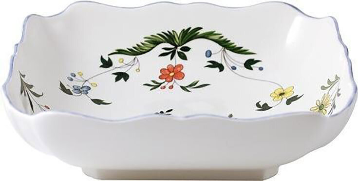 Gien Oiseaux De Paradis Square Fruit Dish 0111CCCA31, MPN: 0111CCCA31, 840769001371