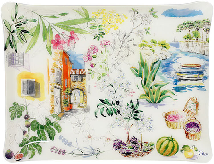Gien Provence Acrylic Serving Tray Large 8009PRGMPL, MPN: 8009PRGMPL, 840769096513