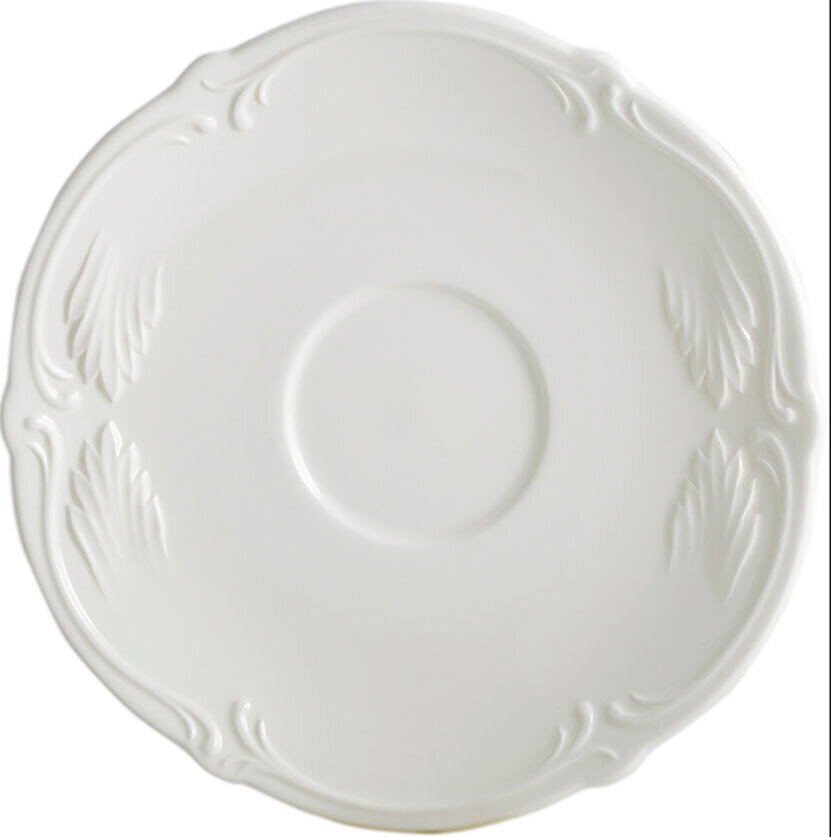 Gien Rocaille White Tea Saucer 1800STHE14, MPN: 1800STHE14, 840769049427