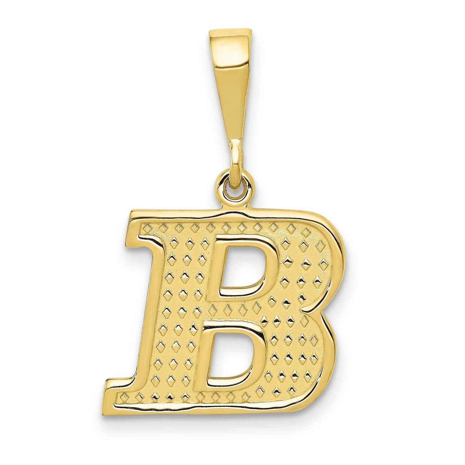 Initial B Pendant 10k Gold 10C1449-B, MPN: 10C1449-B,