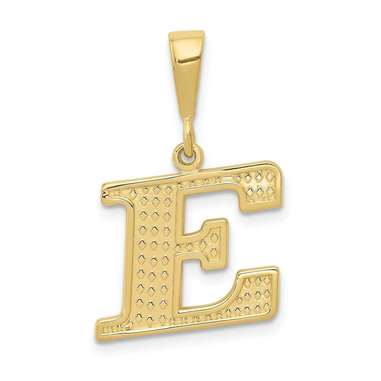 Initial E Pendant 10k Gold 10C1449-E