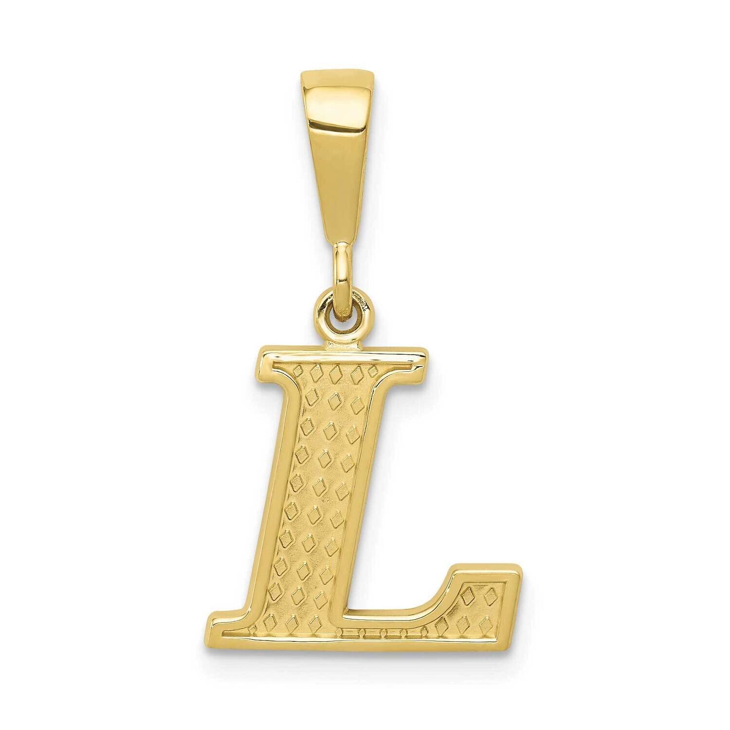 Initial L Pendant 10k Gold 10C1449-L, MPN: 10C1449-L,