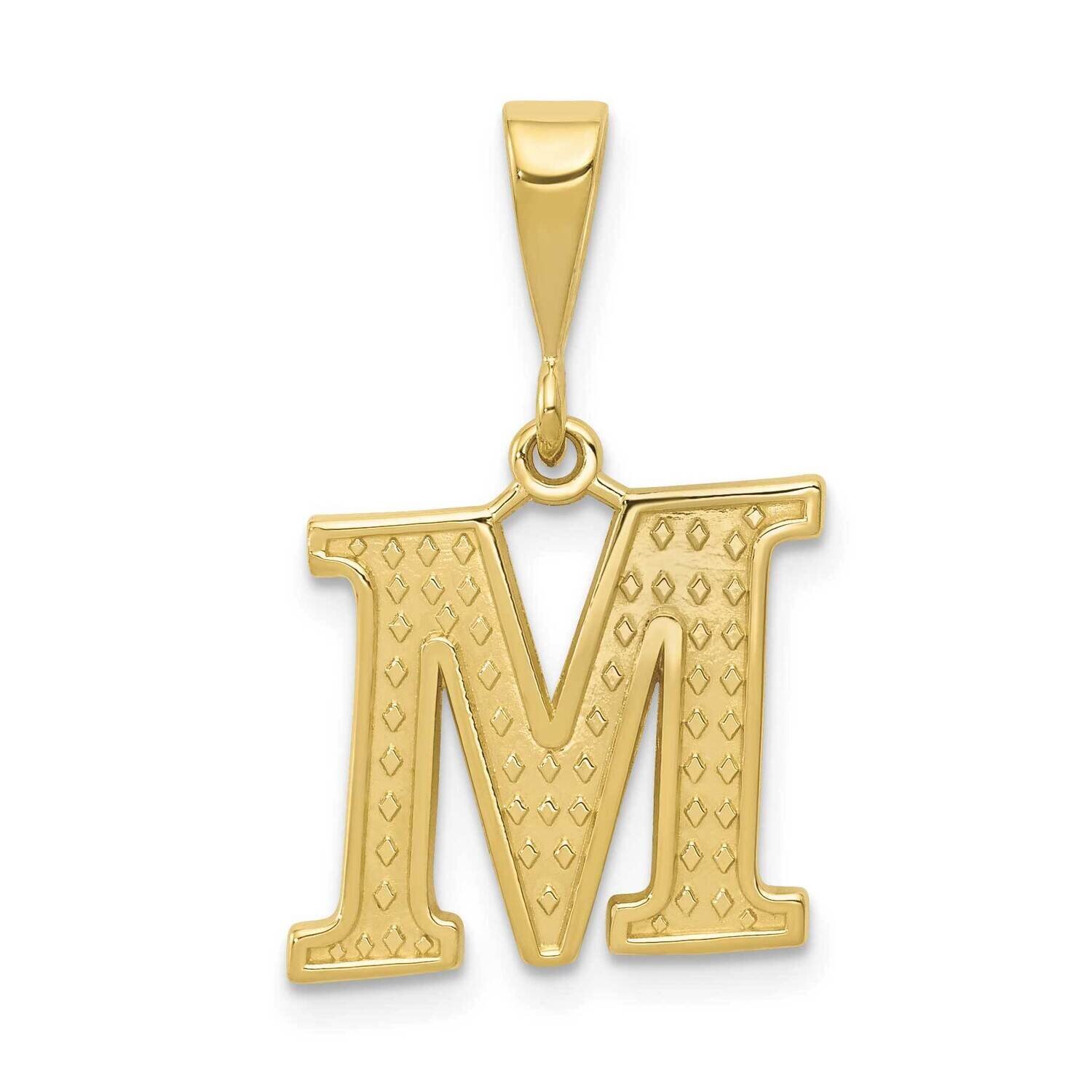 Initial M Pendant 10k Gold 10C1449-M, MPN: 10C1449-M,