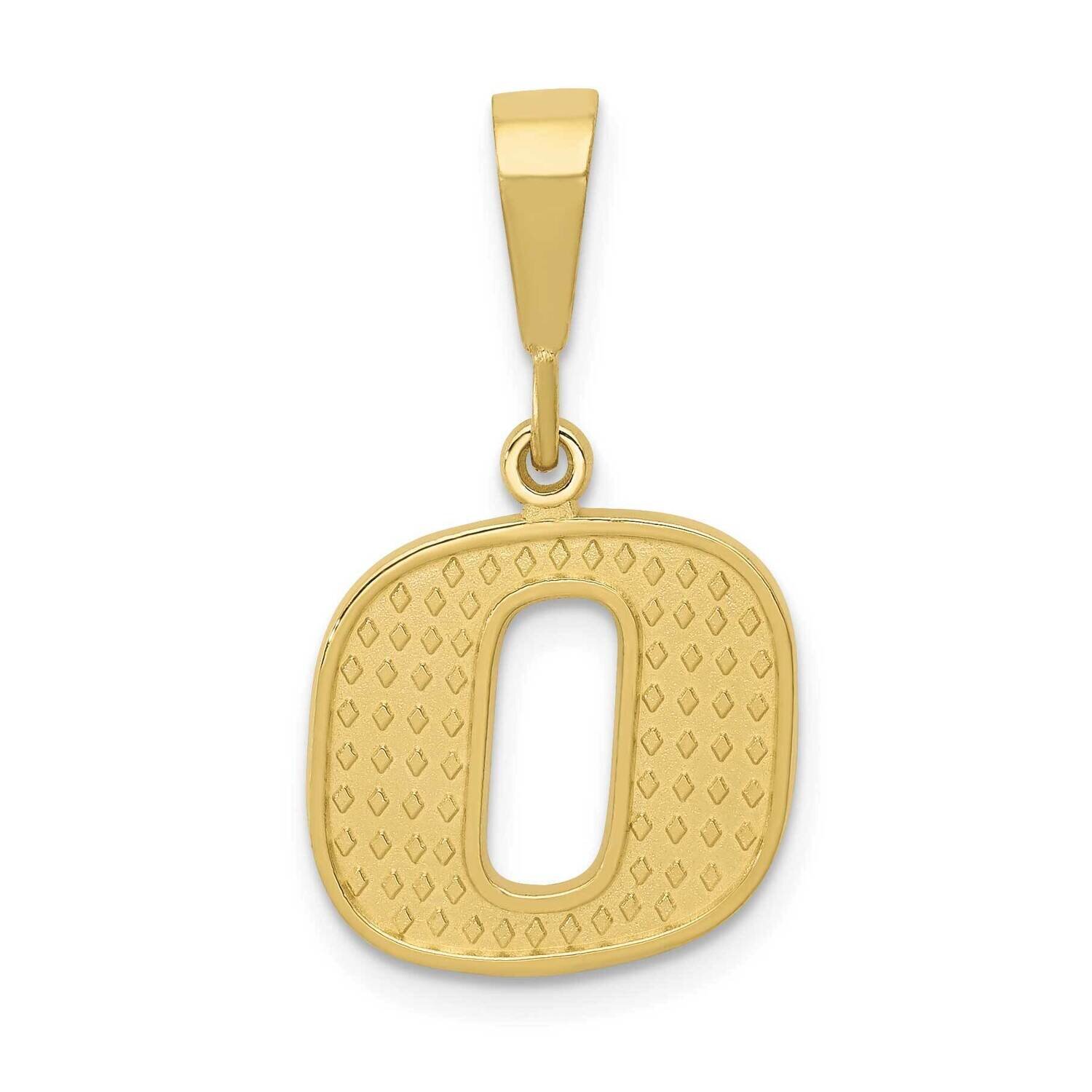Initial O Pendant 10k Gold 10C1449-O, MPN: 10C1449-O,
