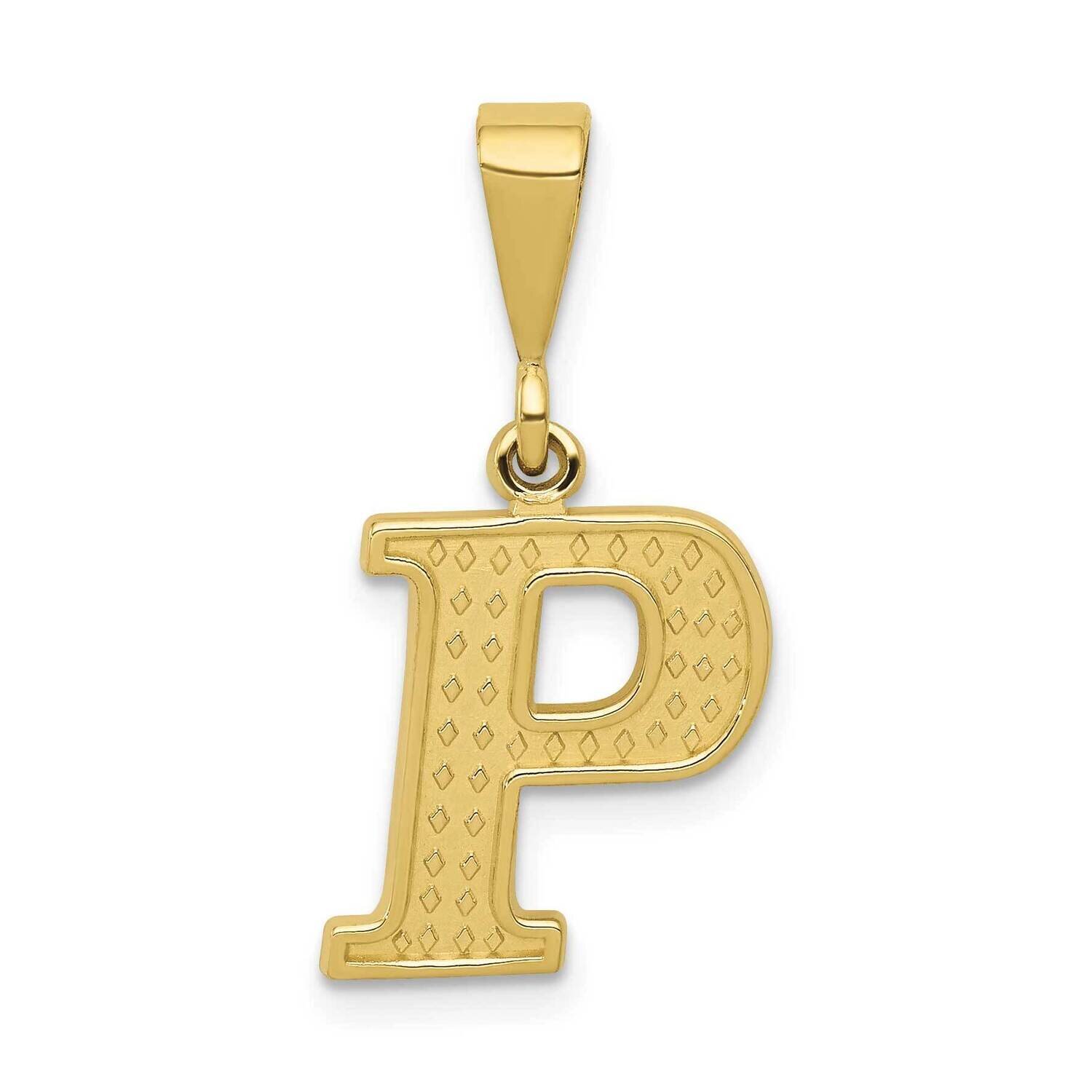 Initial P Pendant 10k Gold 10C1449-P, MPN: 10C1449-P,