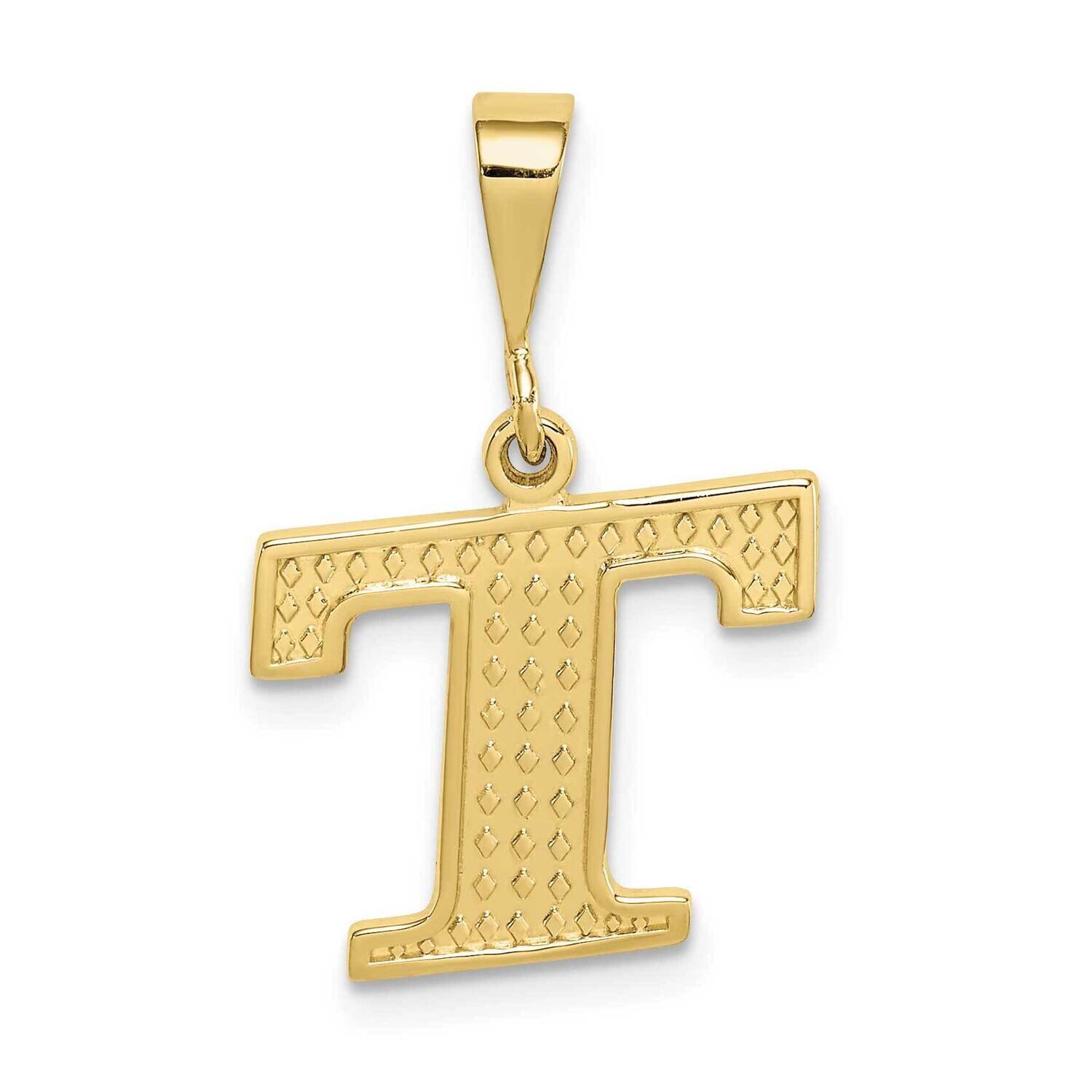 Initial T Pendant 10k Gold 10C1449-T, MPN: 10C1449-T,