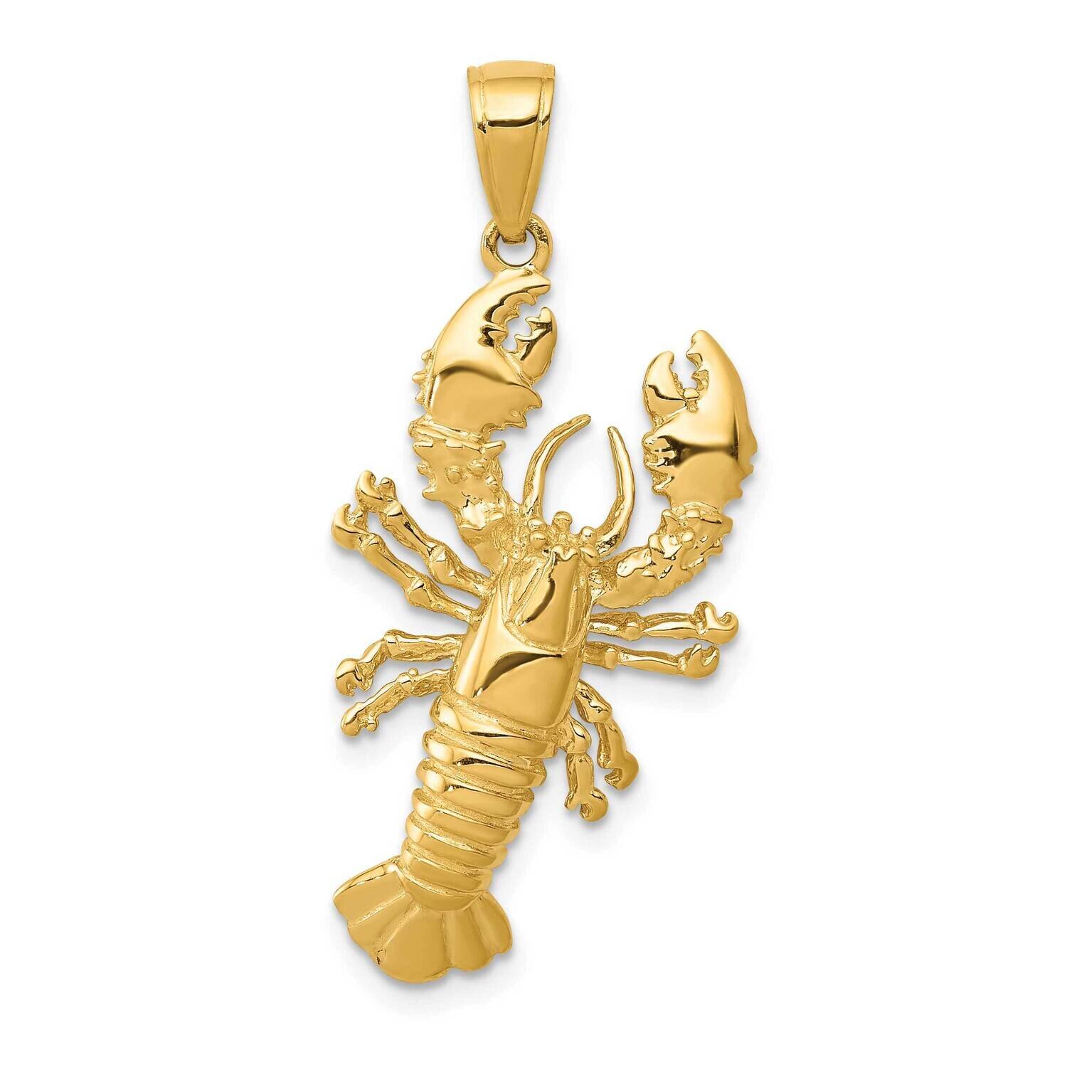 Lobster Pendant 10k Gold 10C3411