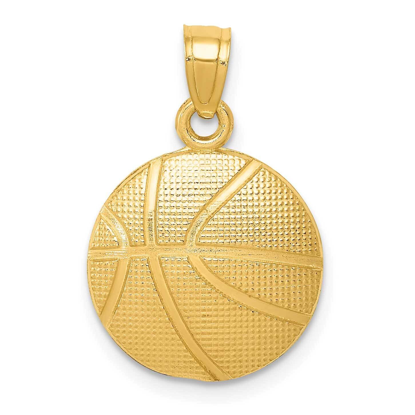 Basketball Pendant 10k Gold 10C3774