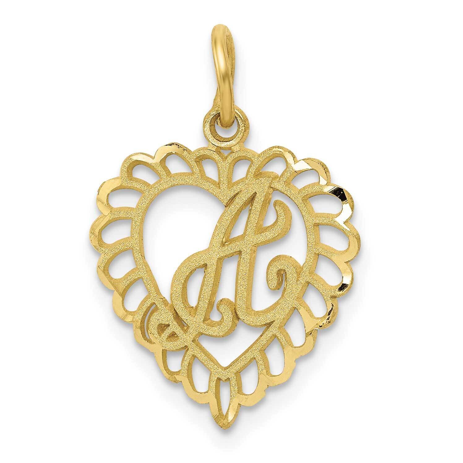 Initial A Charm 10k Gold 10C568A