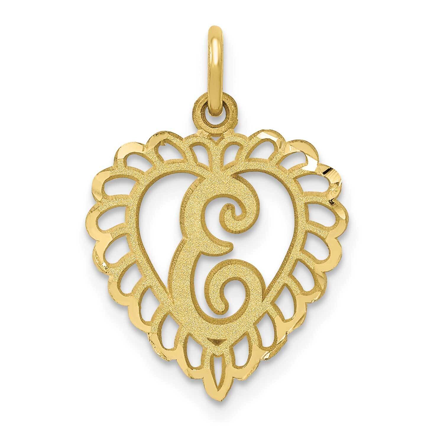 Initial E Charm 10k Gold 10C568E, MPN: 10C568E,