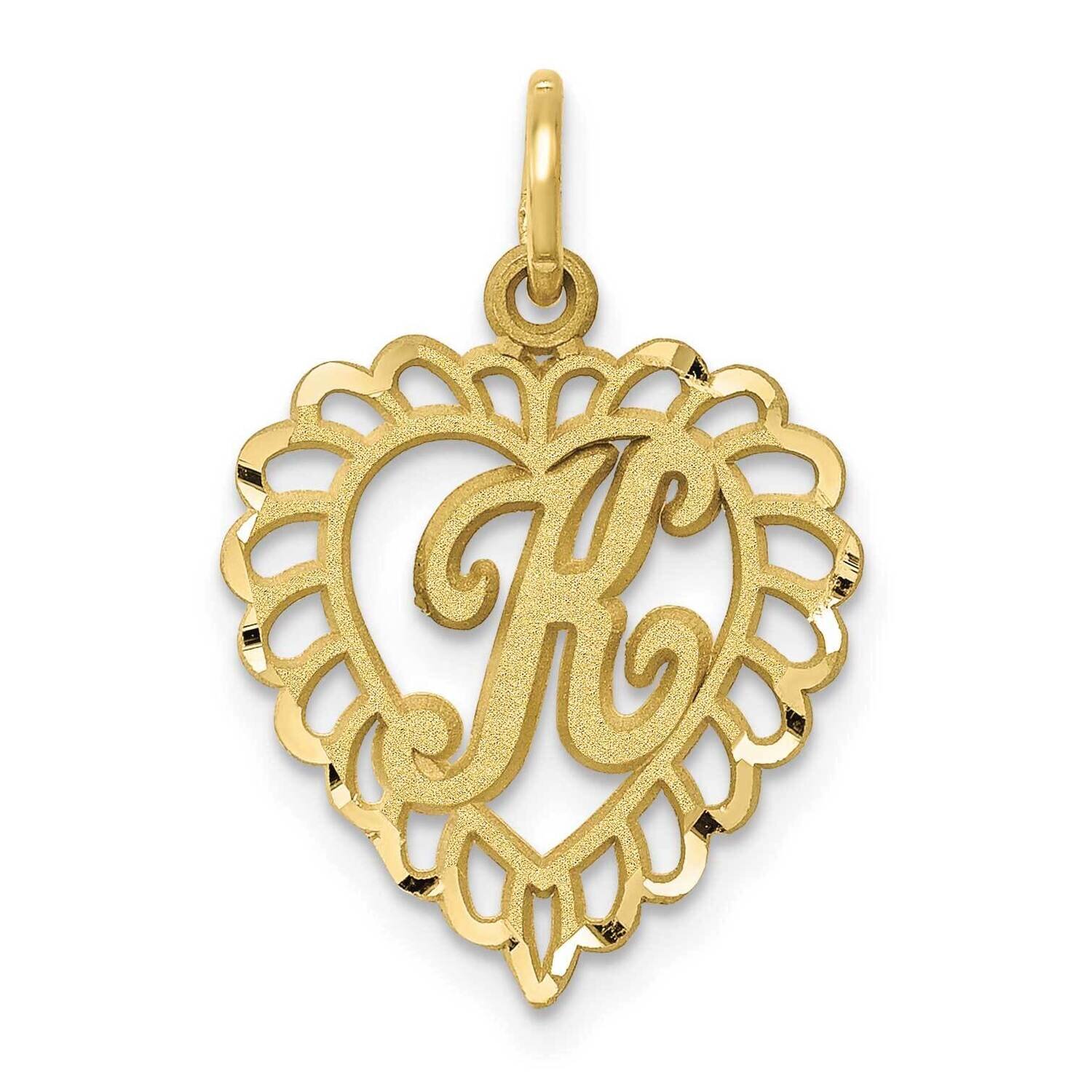 Initial K Charm 10k Gold 10C568K, MPN: 10C568K,