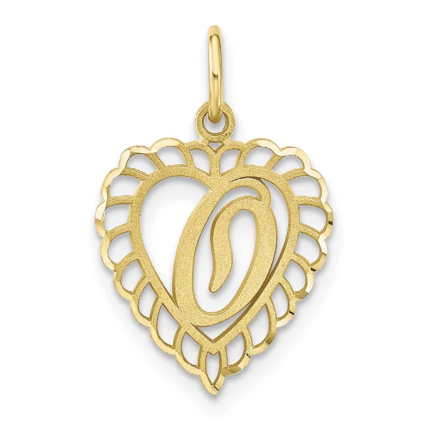 Initial O Charm 10k Gold 10C568O, MPN: 10C568O,