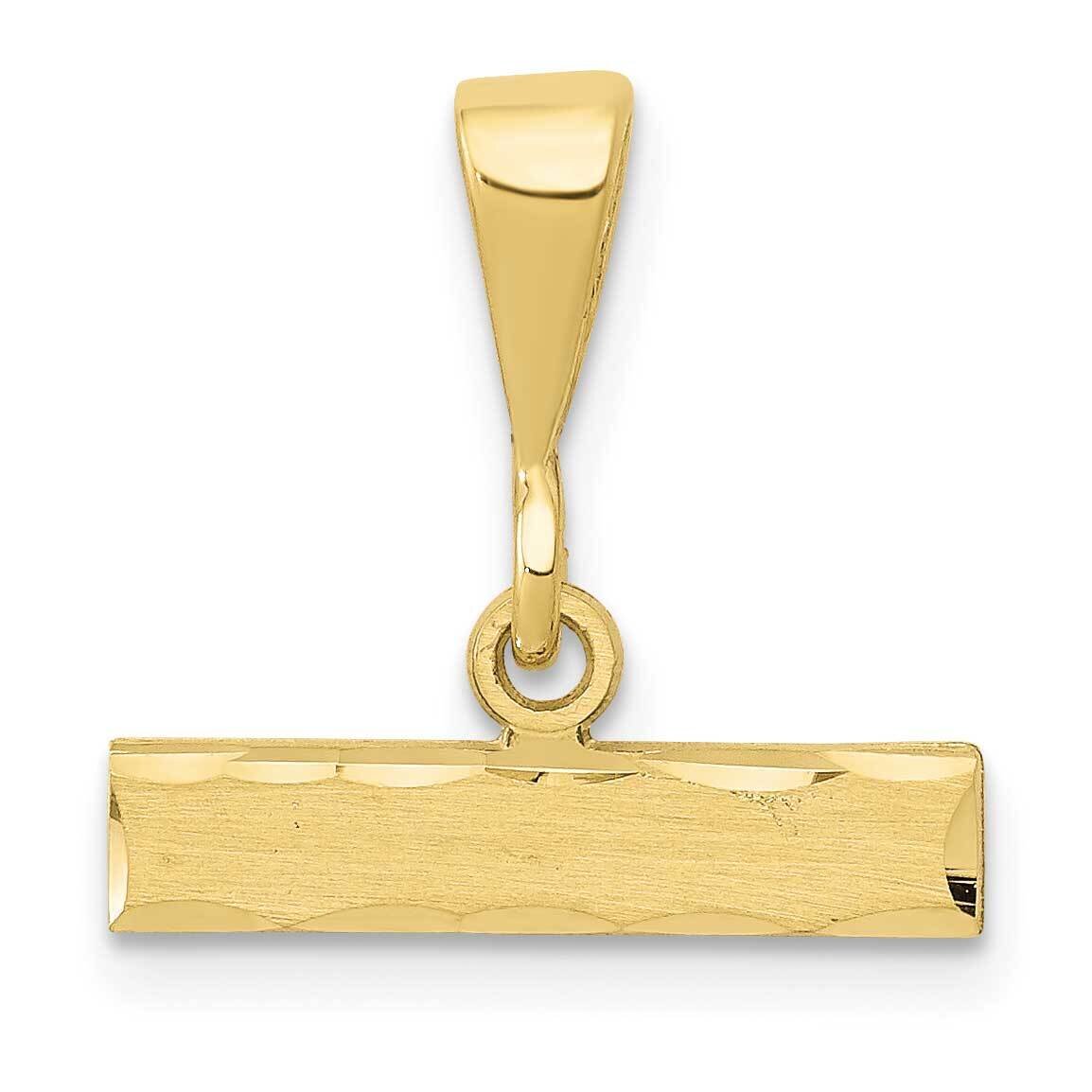 Diamond Cut Top Charm 10k Gold Casted Large 10LGTOP, MPN: 10LGTOP,